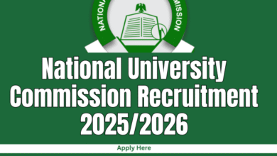National University Commission Recruitment 2025/2026