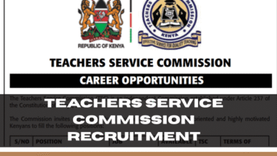 Teachers Service Commission Recruitment 2024/2025 TSC Application Form Portal | www.tsc.go.ke