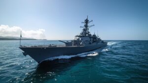 Nigerian Navy Recruitment 2025 Application Form Portal : Nigerian Navy ship patrolling coastal waters