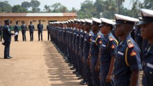 Applicants attending Nigerian Navy recruitment screening