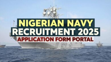 Nigerian Navy Recruitment 2025 Application Form Portal