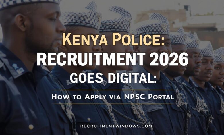 Kenya Police Recruitment 2026 Goes Digital: How to Apply via NPSC Portal