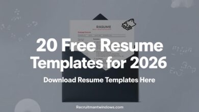 20 Free Resume Templates for 2026