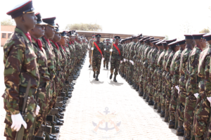 KDF soldiers on parade