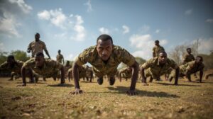 Kenya Defence Forces recruitment 2026: KDF recruits during physical training.