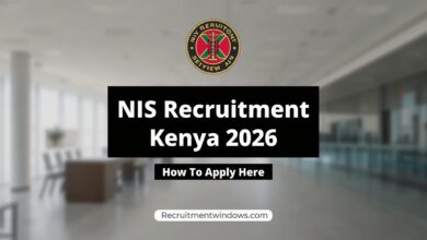 National Intelligence Service NIS recruitment Kenya 2026