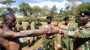 Kenya prisons recruitment 2026: Prison recruits in training formation